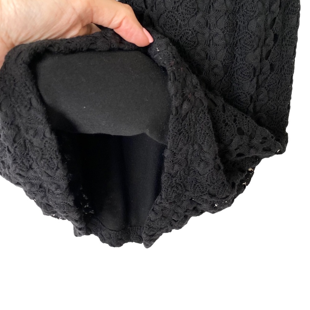 Urban Outfitters Staring At Stars Black Knit Crochet Lace Dress Small - Picture 7 of 7